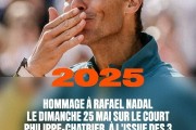 法网致敬纳达尔时间确定！5月25日红土之王将重返罗兰加洛斯
